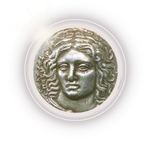 Helios coin emblem